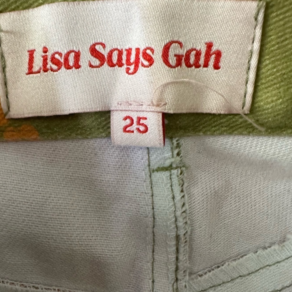Lisa Says Gah Urban Outfitter Exclusive Printed High Rise Wide Leg Robyn Jean 25 - Picture 11 of 12